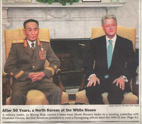 No Hostile Intent: A Look Back at Kim Jong Il’s Dramatic Overture to the Clinton Administration