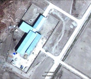 Figure 1. The Missile Assembly Building at Tongchang-dong. (Image from Google Earth, March 25, 2009).