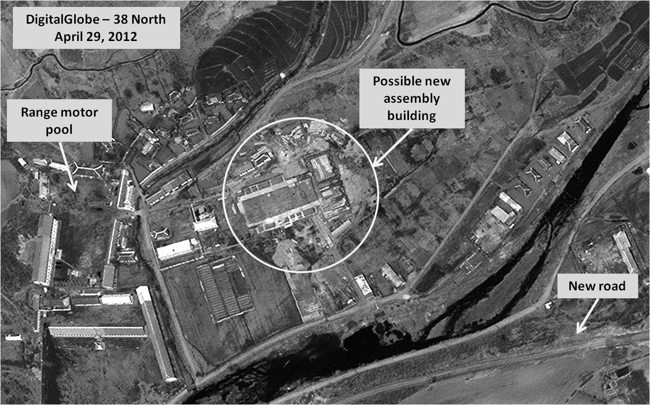 Probable new missile assembly building in an early phase of construction. Image © 2012 DigitalGlobe, Inc.