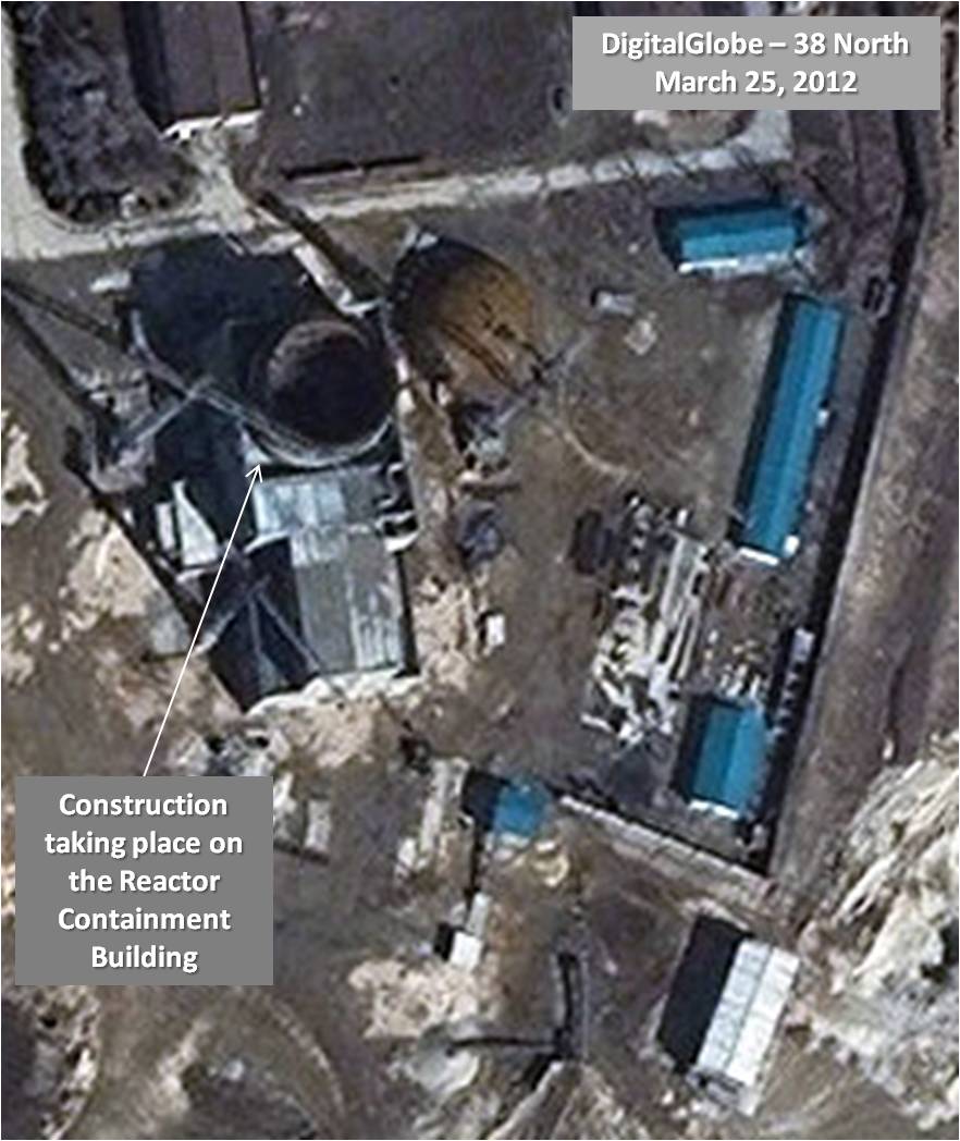 Construction Resumes at the ELWR Construction Site at Yongbyon (March 25, 2012)