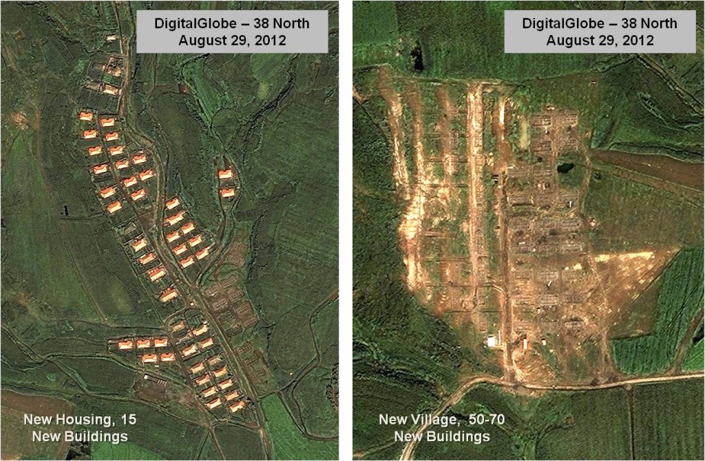 Figure 7. New Housing under Construction (Images © 2012 DigitalGlobe, Inc.)