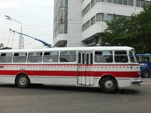 Old trolley bus in Pyongyang, September 2012 (Photo: © Rudiger Frank 2012)