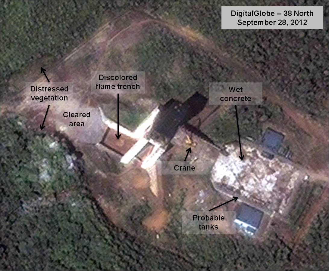 Figure 3. Probable empty fuel and oxidizer tanks. (Image © 2012 DigitalGlobe Inc.)