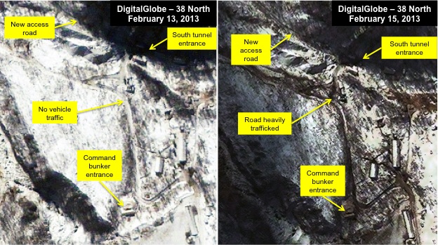 Figure 5. Activity around the South Tunnel.