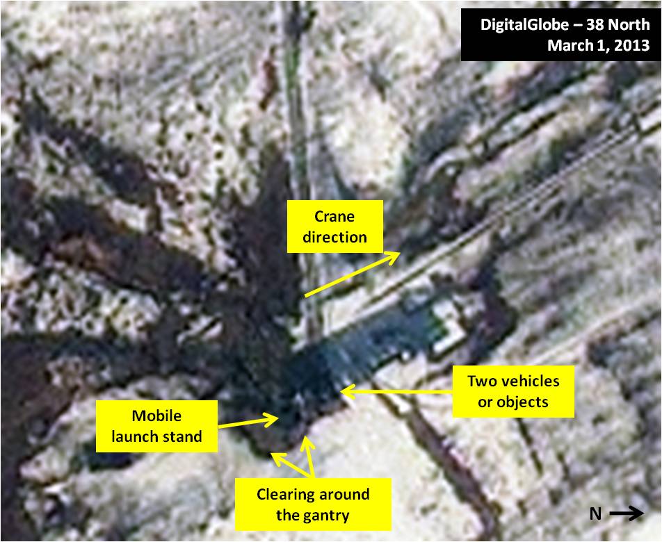 Tonghae Satellite Launching Ground: Old Launch Pad. Figure 2. Old launch pad at Tonghae in March.
