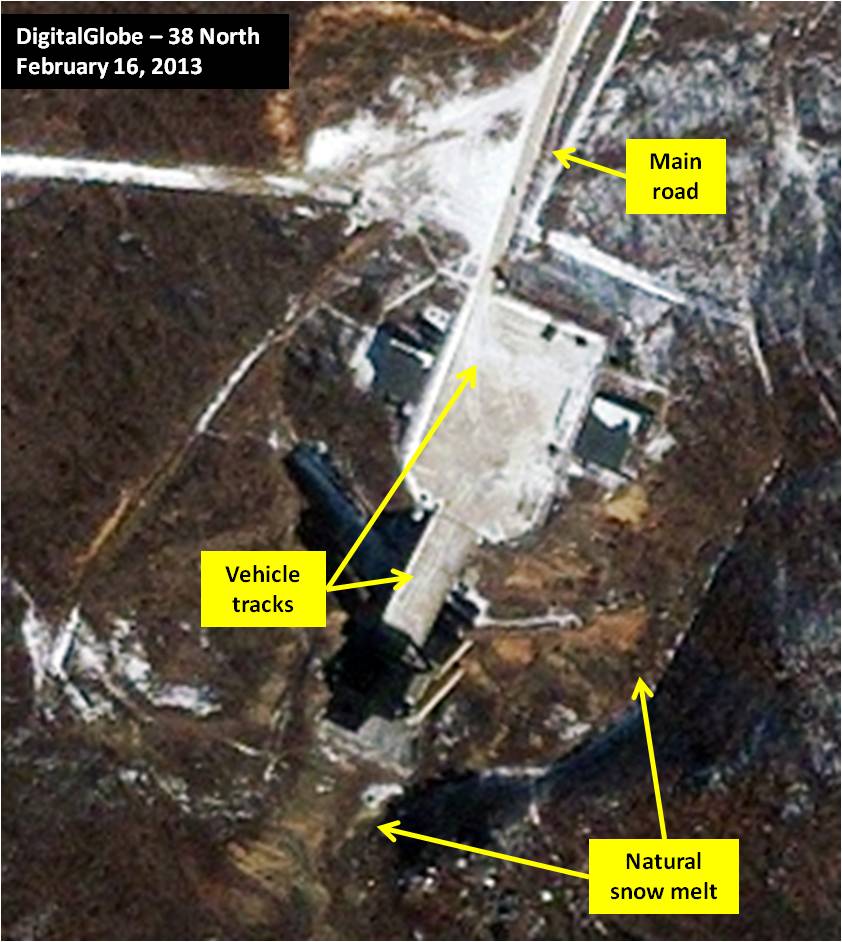 Sohae Satellite Launching Station: Engine Test Stand. Figure 8. Rocket engine test stand at Sohae five days after reported test.