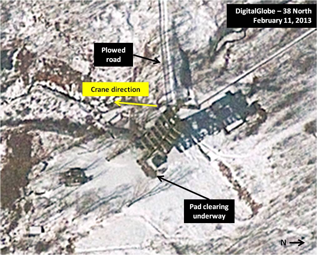 Tonghae Satellite Launching Ground: Old Launch Pad. Figure 1. Old launch pad at Tonghae in February.