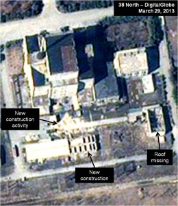Figure 2. New construction at the 5 MWe reactor at Yongbyon on March 29, 2013.
