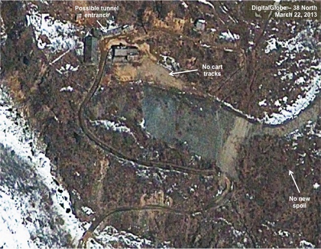 Figure 1. No tunnelling activity at the West Portal in March 2013.