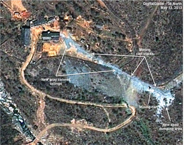 Figure 3. Tunneling activity well underway.