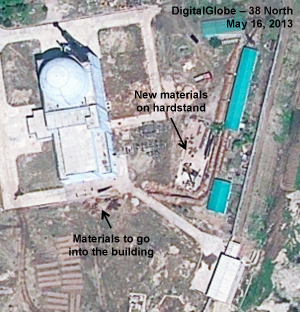 Figure 10. Materials assembled for installation. Yongbyon 051613 - ELWR
