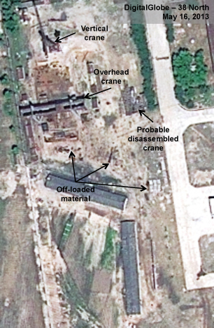 Figure 14. Most materials on the pad have been cleared. Yongbyon 051613 - Transshipment Yard