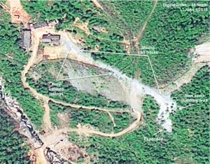 Figure 4. Most recent tunneling activity.