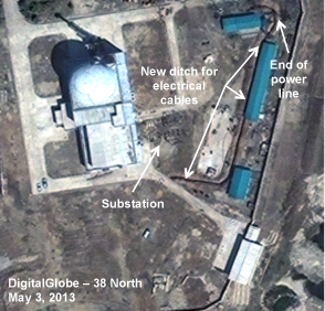 Figure 9. New ditch excavated. Yongbyon 050313 - ELWR