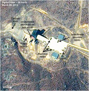 Figure 3. Probable engine test activity in progress.