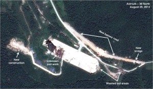 Figure 2. New construction activities at the Sohae launch pad area.