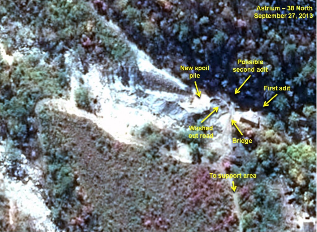 Figure 7. New spoil pile at the South Portal.
