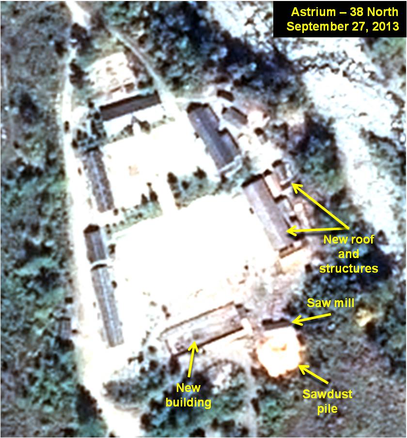 Figure 9. Support area in September with new building under construction.