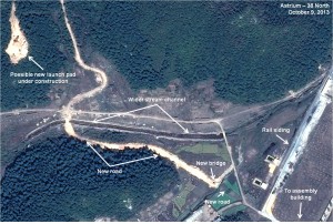 Figure 3. New road connecting the missile assembly building with the possible new pad.