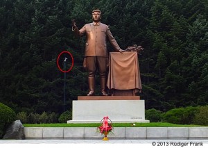 Cameras have been installed around statues of the leaders. (Photo: Ruediger Frank)