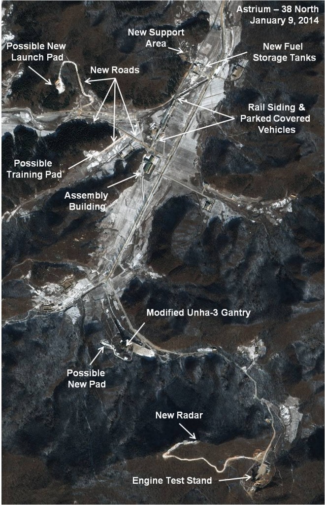 Figure 3. Overview of Construction Activities at the Sohae Facility.