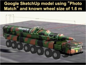 Figure 9: 3D Model of KN-08 TEL and Missile