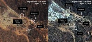 Figure 1. Significant activity at both South Portal tunnel entrances.