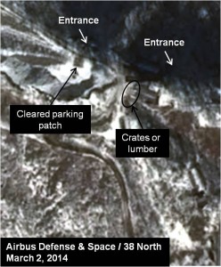 Figure 2. Activity Seen at the South Portal Tunnel Entrances Starting in March.