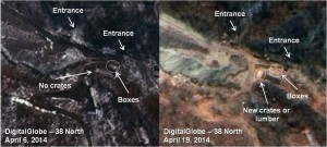 Figure 3. Low Level Activity Continues at the South Portal Area.