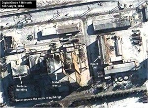 Figure 4. Lack of Snow Melt on the Roofs Indicates the Reactor is Not Running.