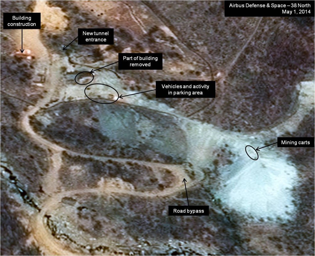 Figure 2. Construction activities continue at the West Portal.