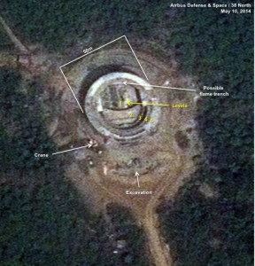 Figure 3. Mid construction of a possible launch pad.