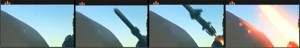 KCTV video shows launch of a new North Korean cruise missile.