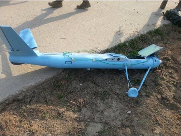 Wreckage of a North Korean Sky-09P discovered on Baengnyeong-do. (Photo: ROK MND)