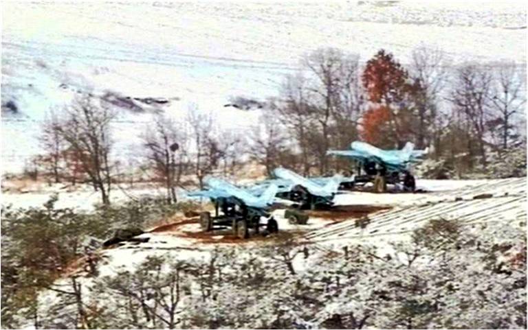 UAVs about to be launched from four-wheel towed launchers during the March 20, 2013 exercise at the Taesan-dong Training Area. (Photo: KCTV)