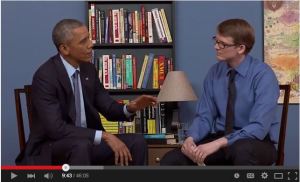 Obama's YouTube interview reveals his wishes for North Korea. 