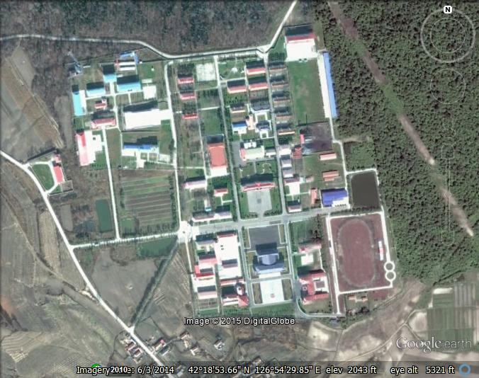 Headquarters and Training Base at Jingyu (42°18'53.72"N, 126°54'31.42"E) Image: GoogleEarth