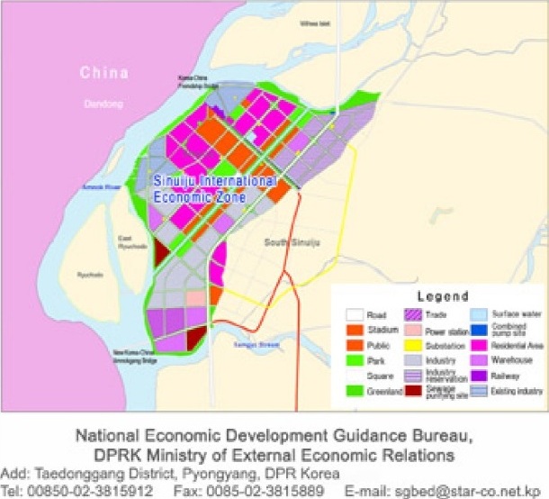 Map of Sinuiju from December Issue of Foreign Trade.