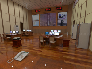 Sohae Satellite Launching Station (Tongchang-ri) 3D Panorama: Launch Control Center (Interior)