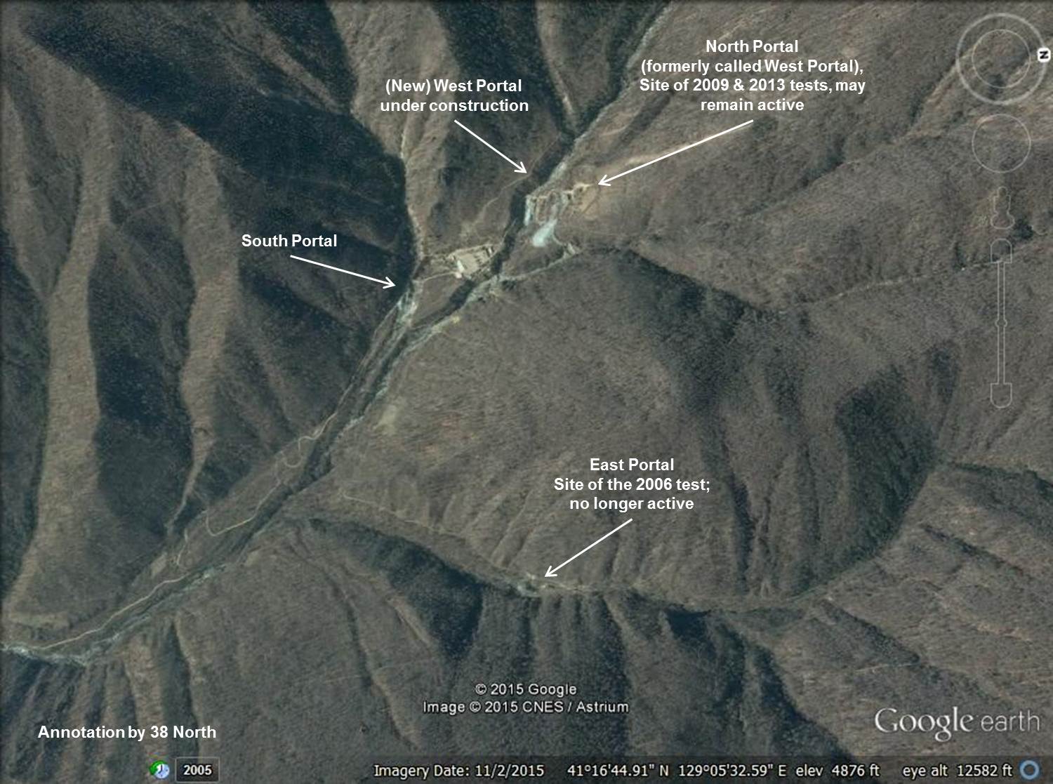 New Nuclear Test Tunnel Under Construction at North Korea’s Punggye-ri Nuclear Test Site