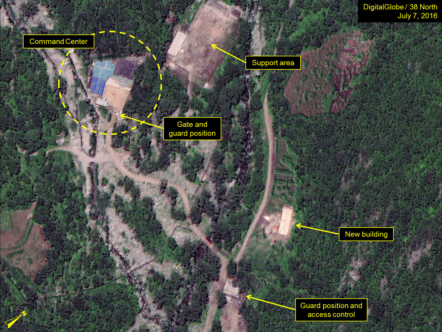 North Korea: High Level of Activity at Nuclear Test Site Portal but Purpose is Unclear