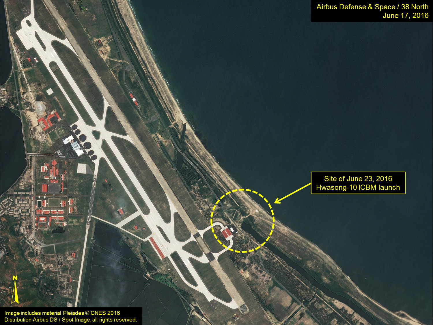 Geolocating the June 22 Hwasong-10 Test: The Kalma Firing Position