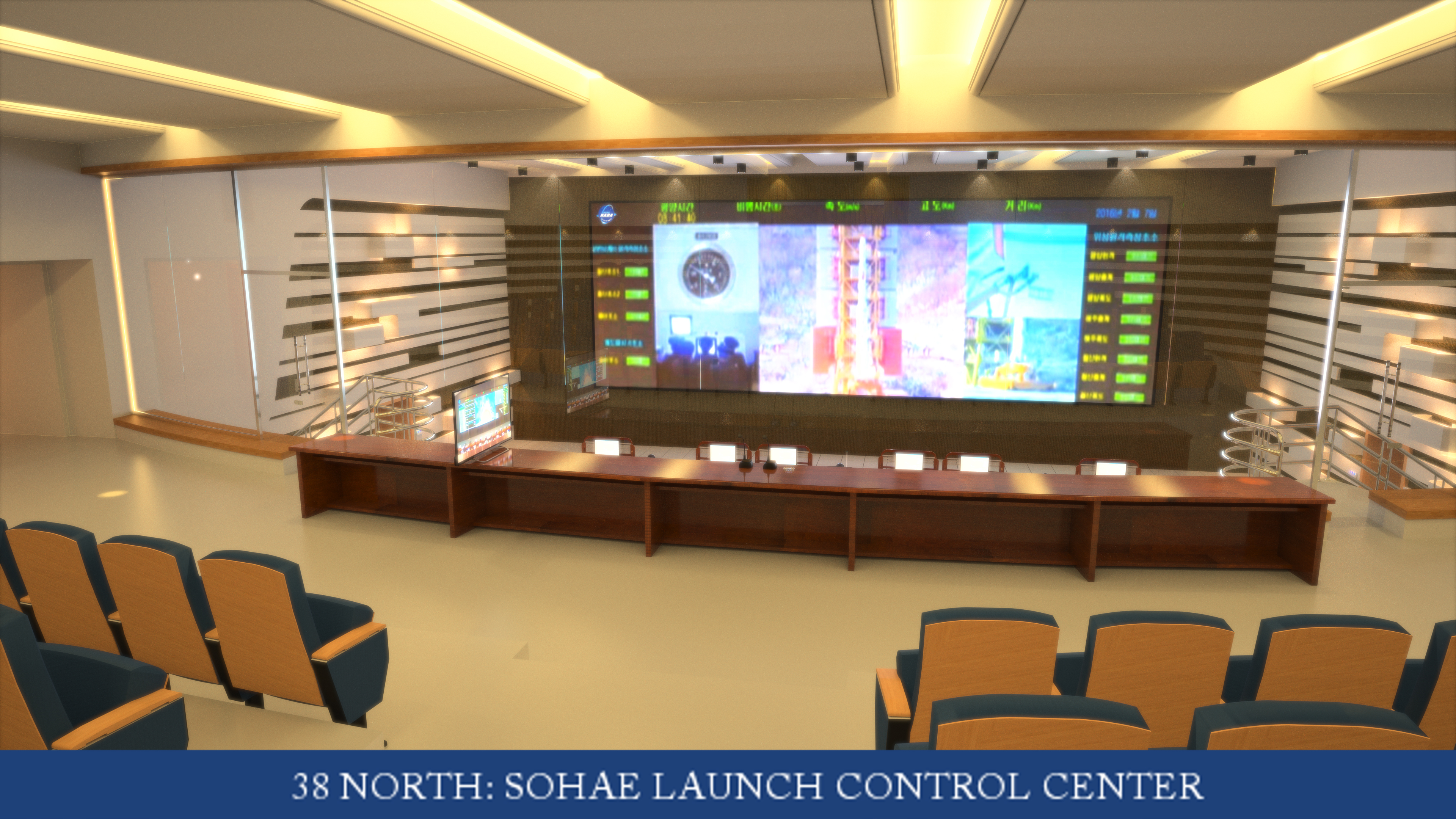 Sohae Satellite Launching Station (Tongchang-ri) 3D Panorama: Launch Control Center (Interior)