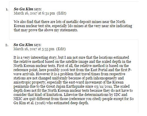 Comments on 38 North's Punggye-ri underground nuclear test site article