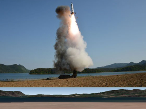 (Top Image: Rodong Sinmun) (Bottom Image: Google Earth)