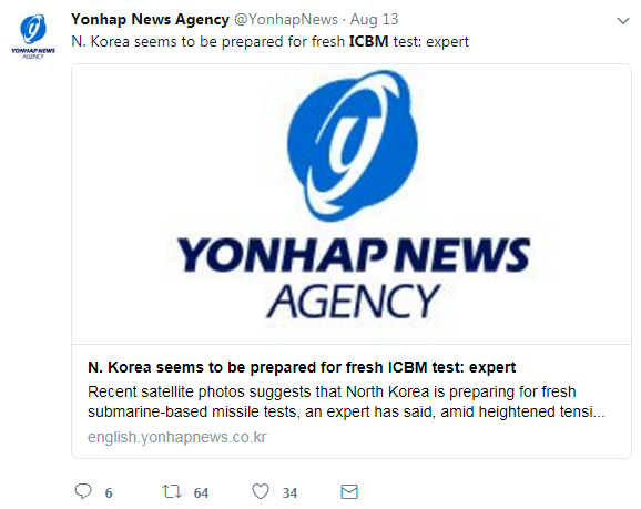 Yonhap News Flash: North Korean Submarine About to Launch an ICBM! WELL, NOT REALLY.