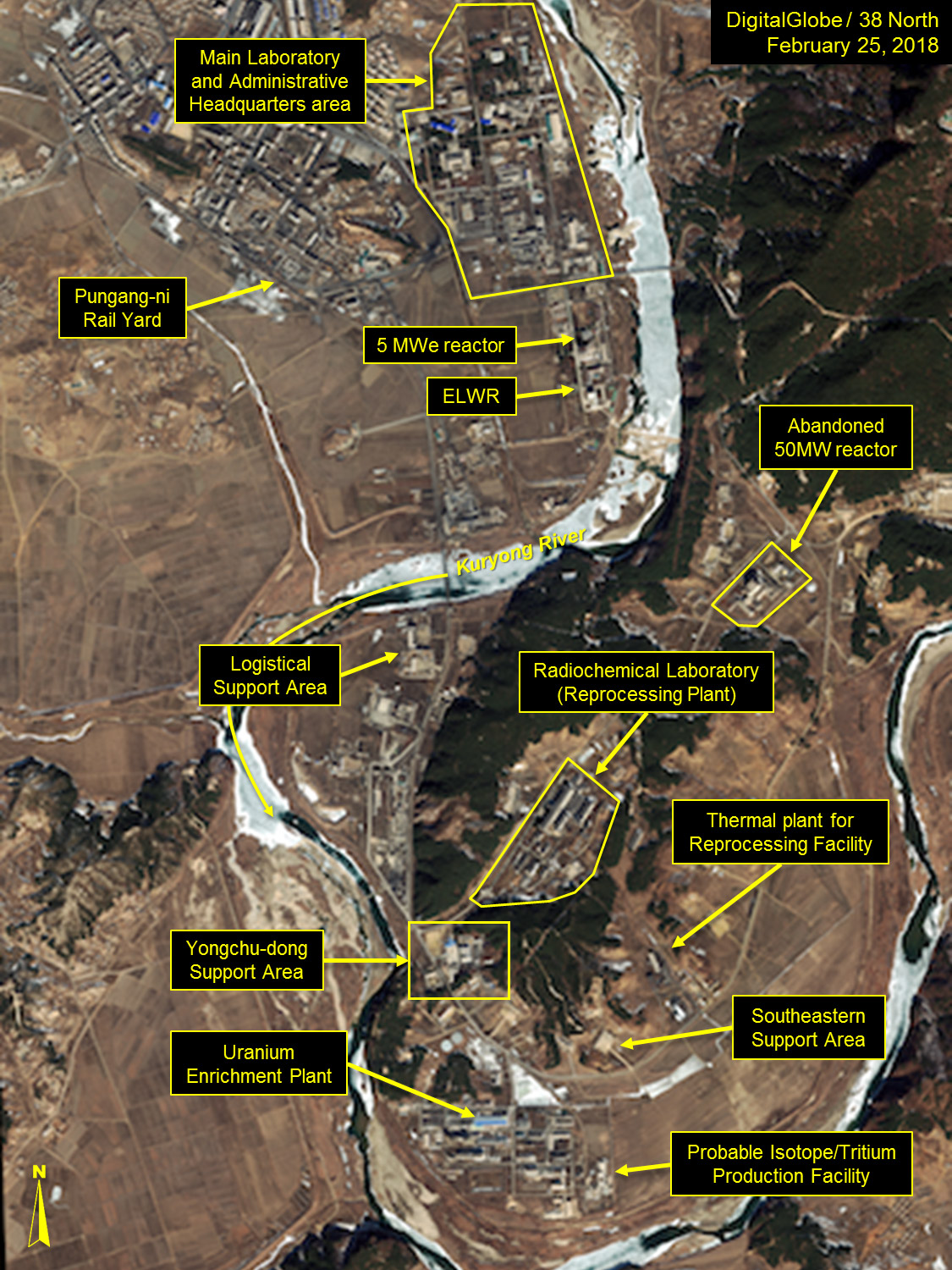 北朝鮮・寧辺の核施設：5000キロワットの原子炉に稼働の兆候あり