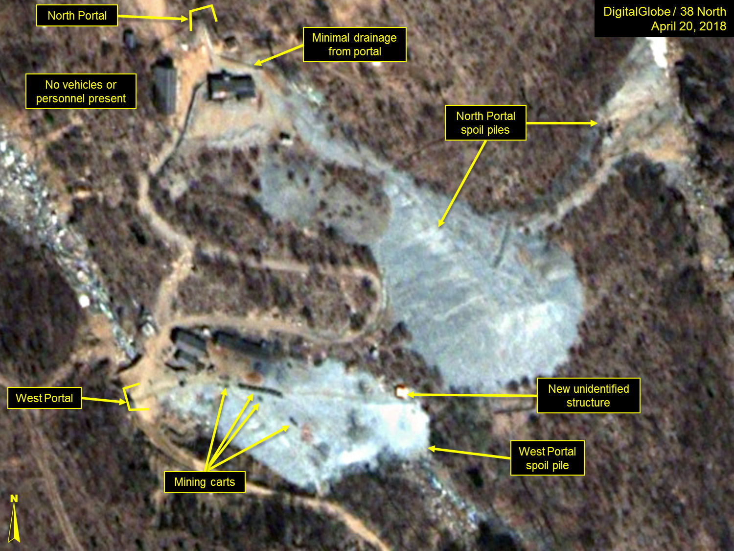 North Korea S Punggye Ri Nuclear Test Site Unusual Activity Observed 38 North Informed Analysis Of North Korea