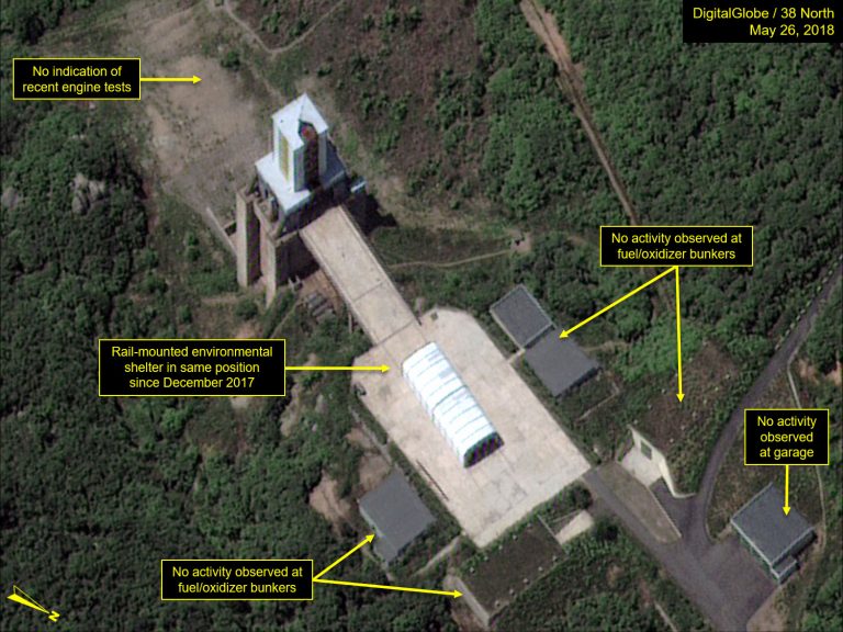 No Indications of Missile Test Stand Dismantlement Yet at Sohae Satellite Launch Facility