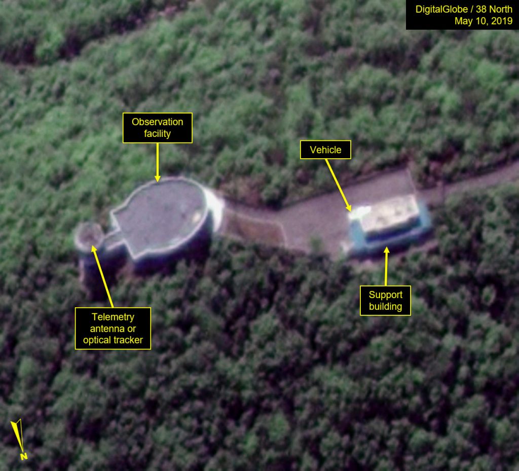 Figure 2. A van has been observed at the Observation and Telemetry Building since March 2.